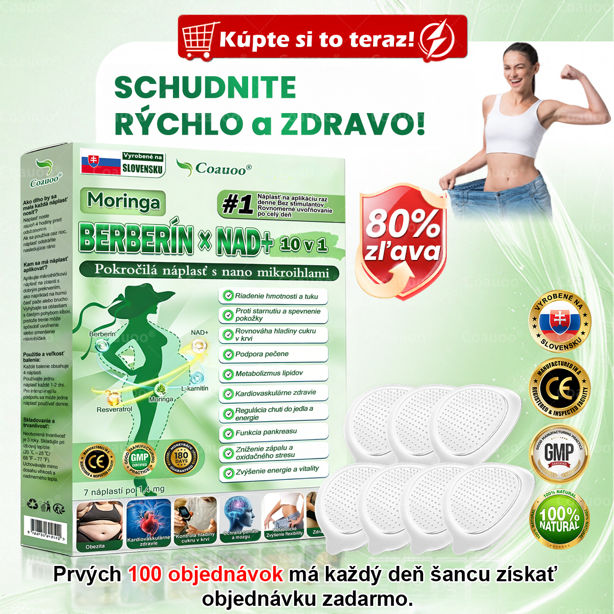 🎁 Zostáva už len 5 balení! Ponúkame vám dodatočnú zľavu 50 %! Získajte späť svoju formu a zdravie. Ak to zmeškáte teraz, ďalšia šanca príde až budúci rok.