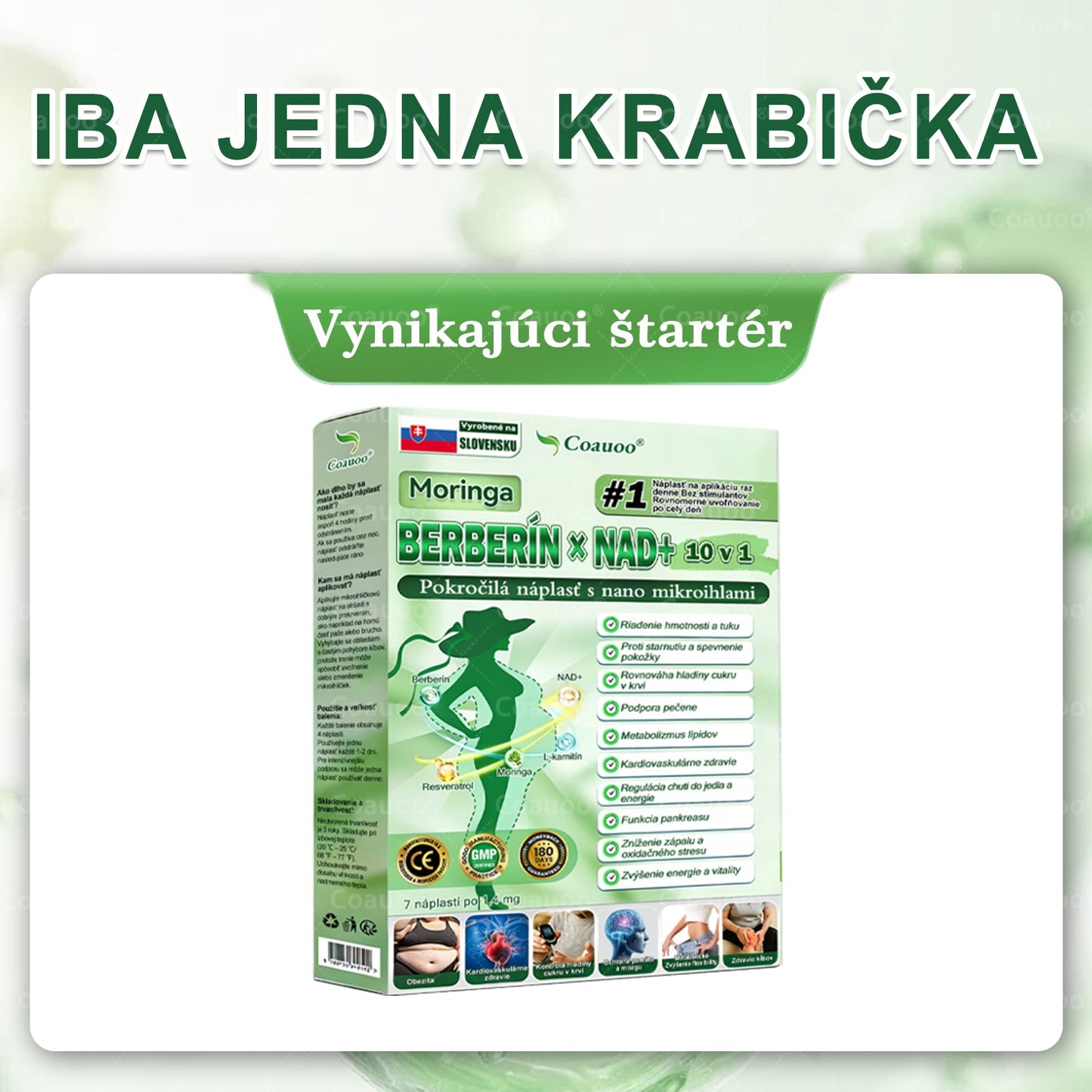 🎁 Zostáva už len 5 balení! Ponúkame vám dodatočnú zľavu 50 %! Získajte späť svoju formu a zdravie. Ak to zmeškáte teraz, ďalšia šanca príde až budúci rok.